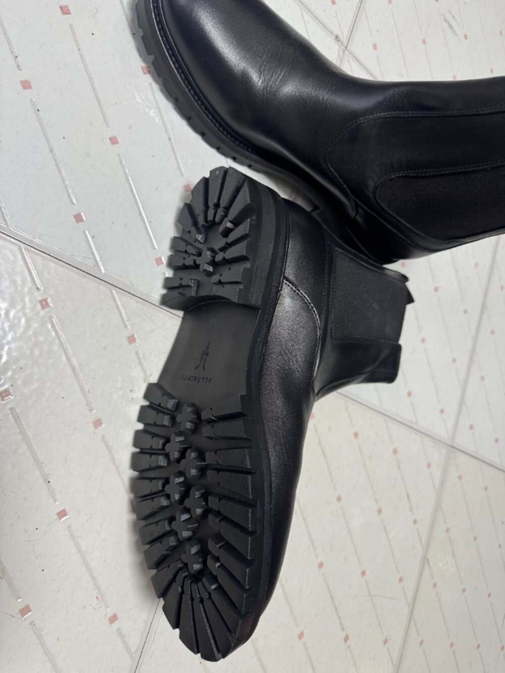 All Saints men's Chelsea boots SZ 10 Black - Picture 5 of 12